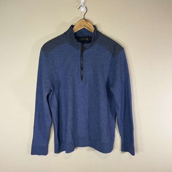 Vineyard Vines Jim Naatz 1/4 Zip Long Sleeve Merino Wool Pullover Men Medium - Picture 1 of 6